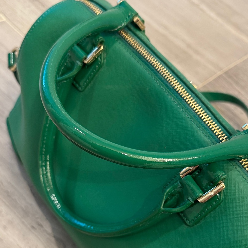 *Vintage & Like New* Tory Burch Barrel Satchel💚 - Picture 15 of 16
